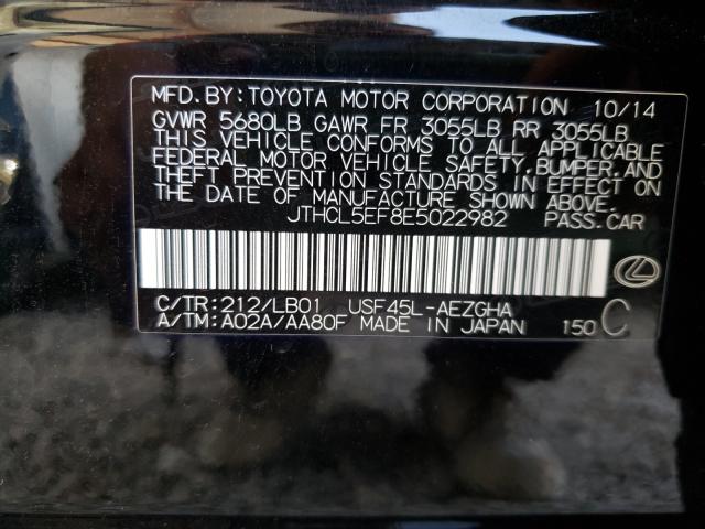 Photo 9 VIN: JTHCL5EF8E5022982 - LEXUS LS 460 