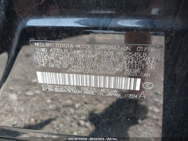 Photo 8 VIN: JTHCM1D20G5007688 - LEXUS IS 