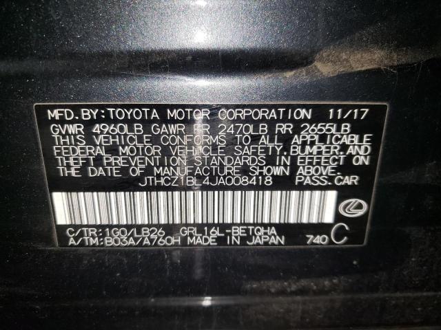 Photo 9 VIN: JTHCZ1BL4JA008418 - LEXUS GS 350 BAS 