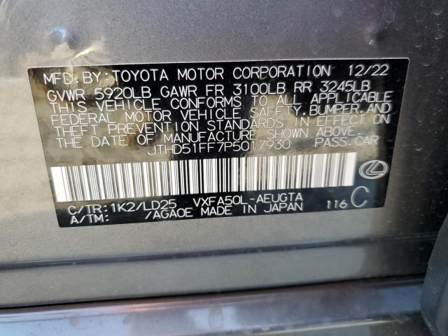 Photo 11 VIN: JTHD51FF7P5017930 - LEXUS LS500 