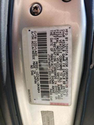 Photo 11 VIN: JTHFN48Y120015766 - LEXUS SC 430 