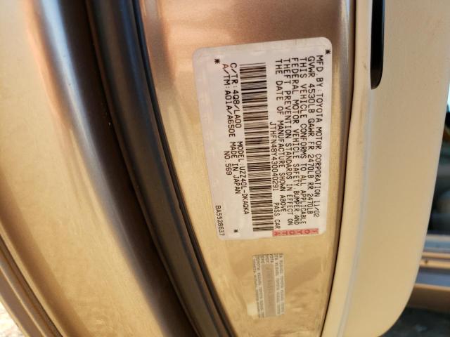 Photo 11 VIN: JTHFN48Y430040291 - LEXUS SC430 