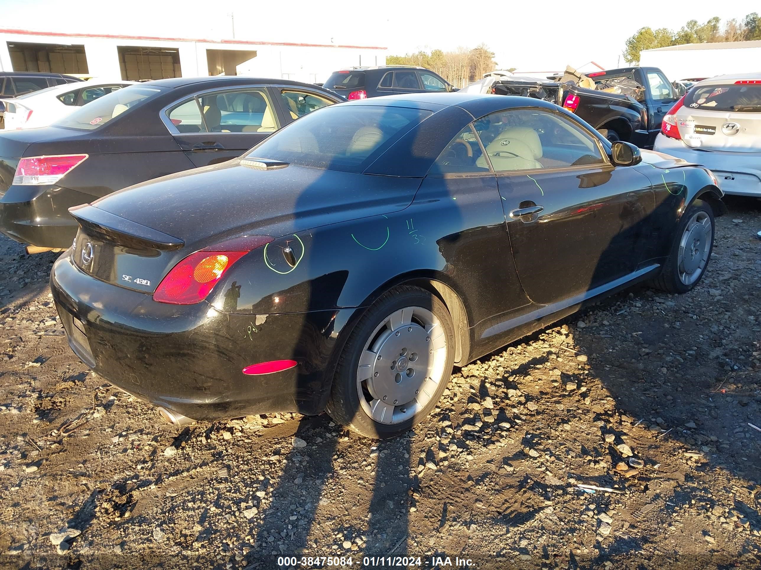 Photo 3 VIN: JTHFN48Y620001233 - LEXUS SC 