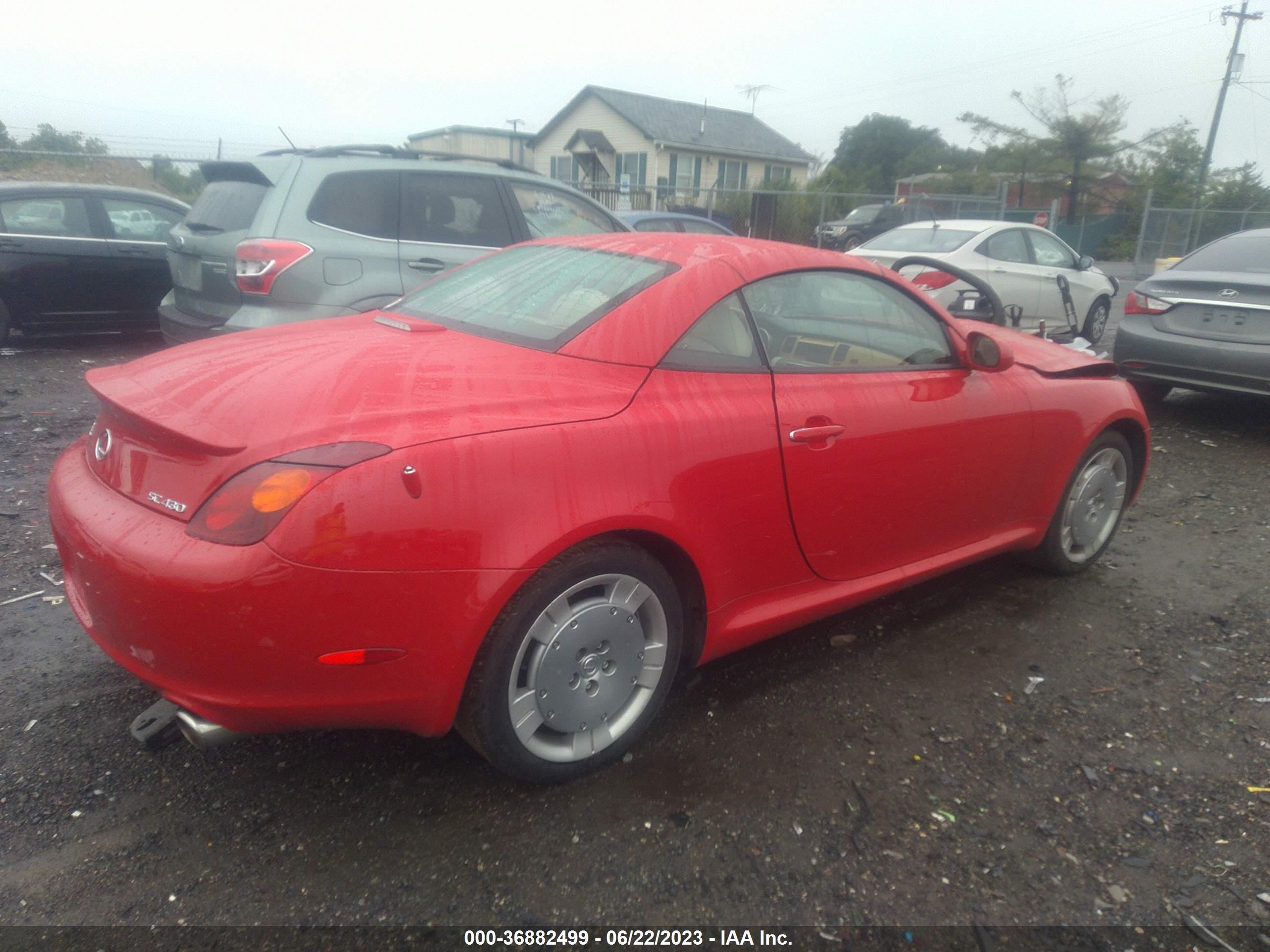 Photo 3 VIN: JTHFN48Y720030613 - LEXUS SC 