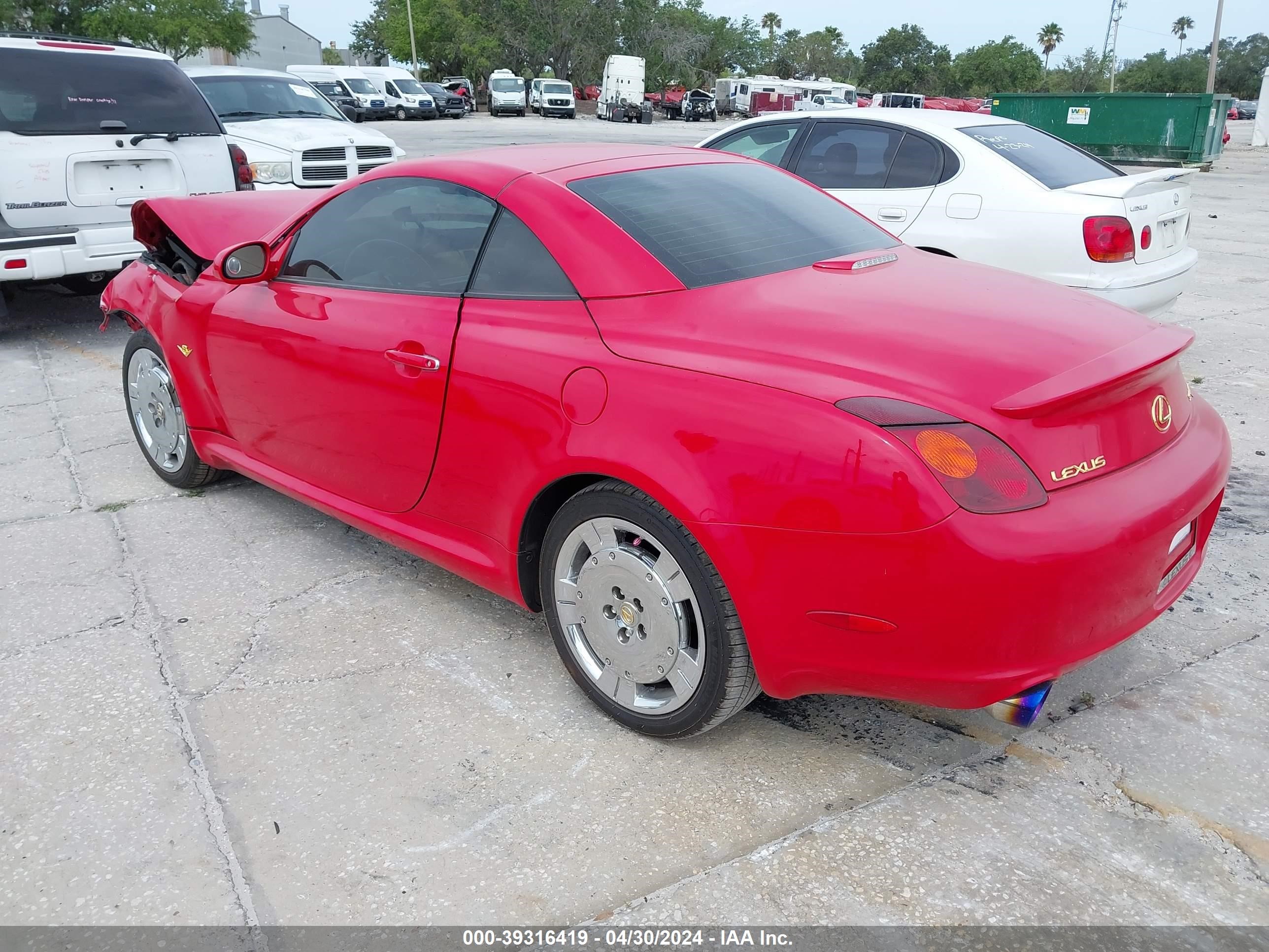 Photo 2 VIN: JTHFN48Y920031195 - LEXUS SC 