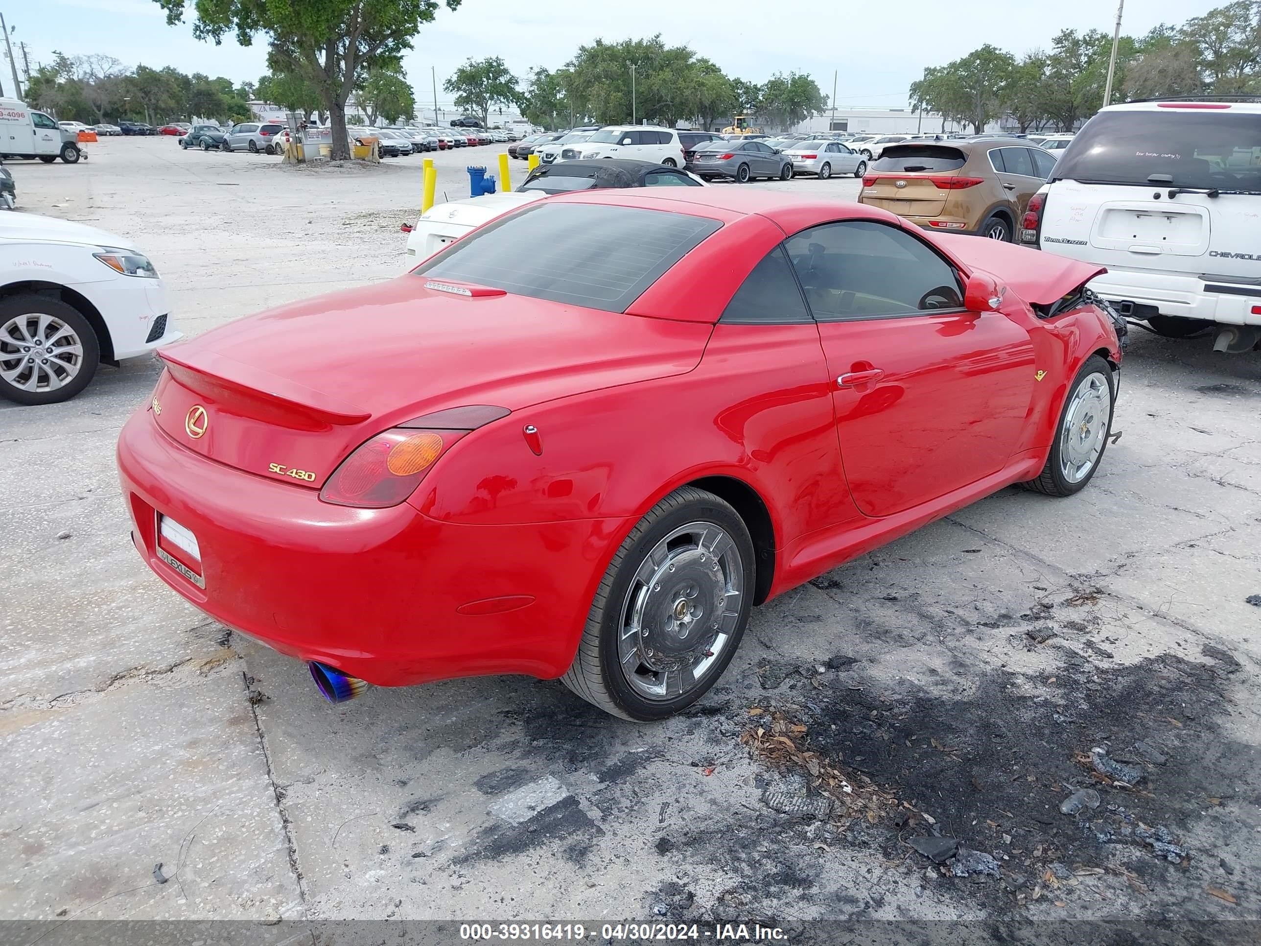 Photo 3 VIN: JTHFN48Y920031195 - LEXUS SC 