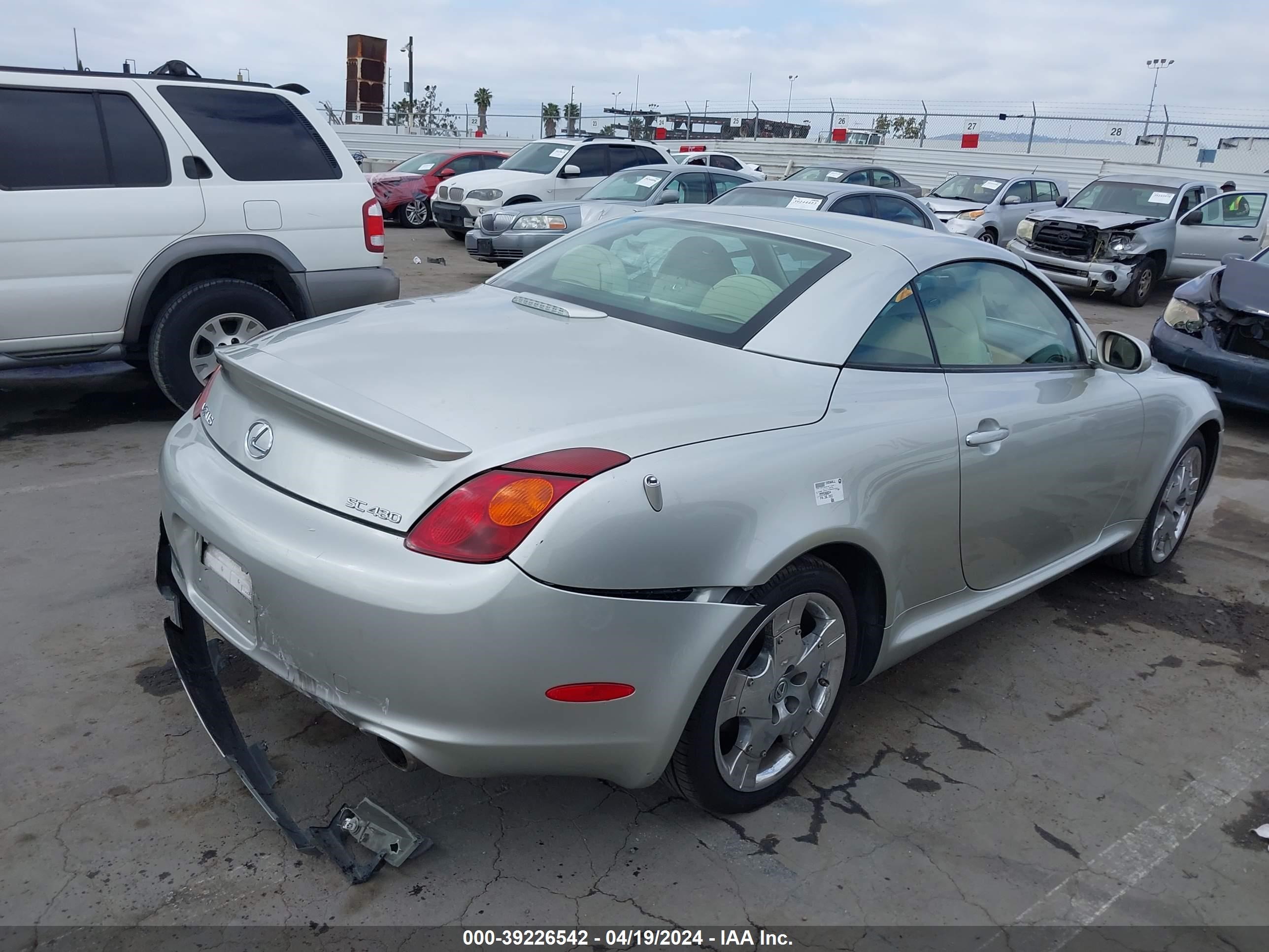 Photo 4 VIN: JTHFN48Y940051093 - LEXUS SC 