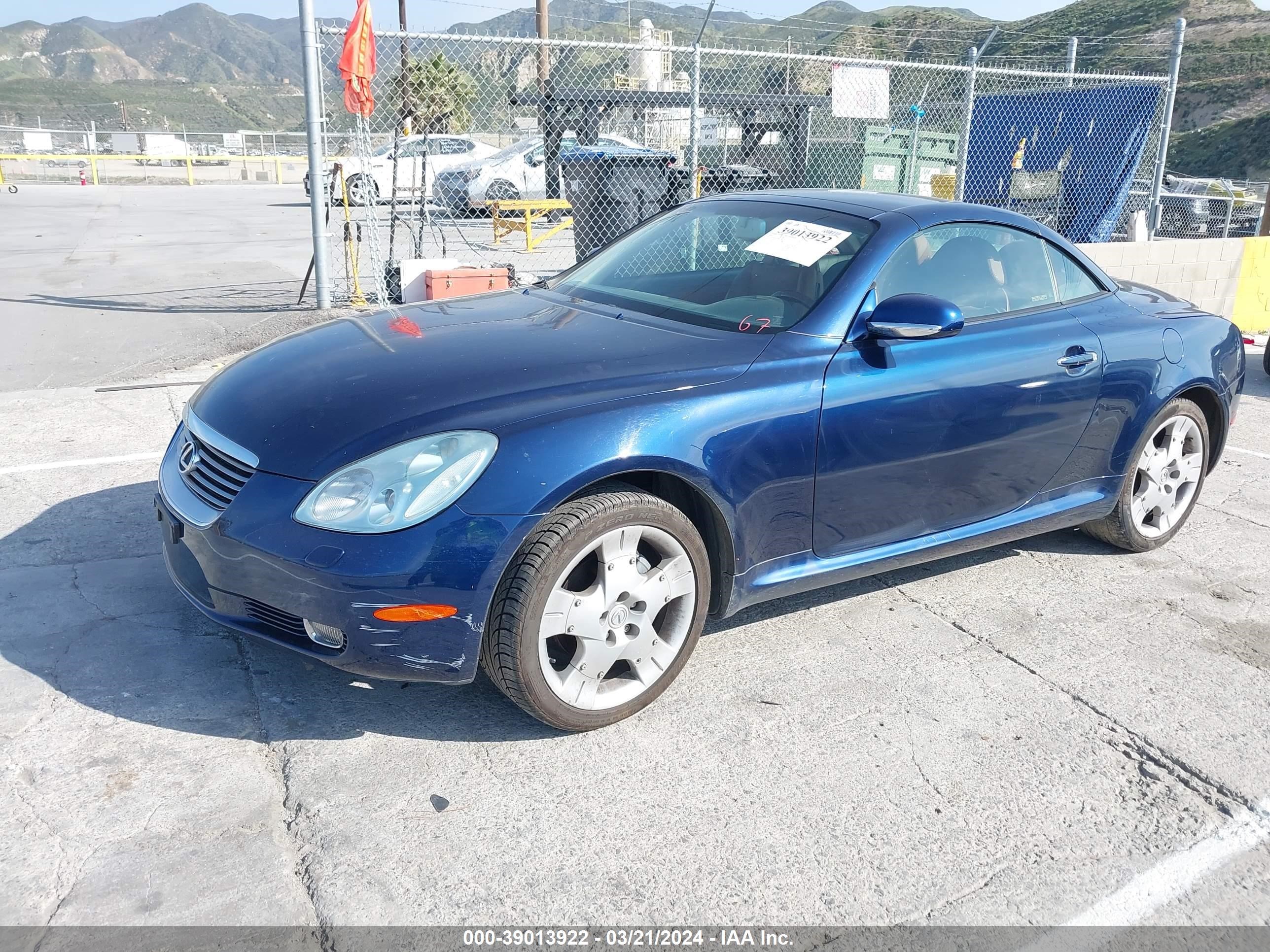 Photo 1 VIN: JTHFN48YX50070396 - LEXUS SC 