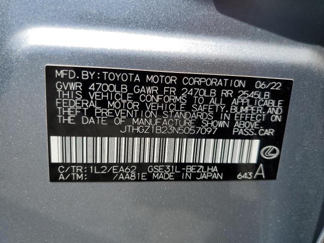 Photo 11 VIN: JTHGZ1B23N5057097 - LEXUS IS 350 F S 