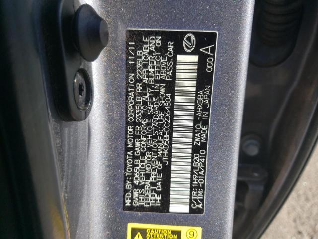 Photo 11 VIN: JTHKD5BH0C2064804 - LEXUS CT 200 