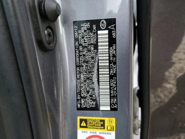 Photo 11 VIN: JTHKD5BH0C2102774 - LEXUS CT 200 