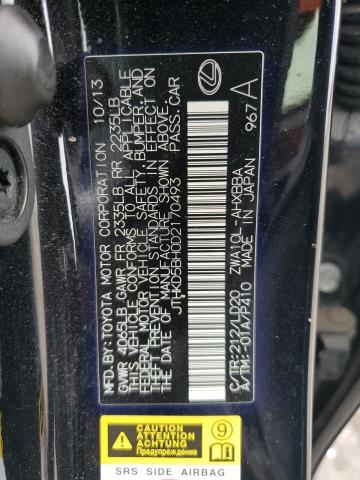 Photo 12 VIN: JTHKD5BH0D2170493 - LEXUS CT 200 