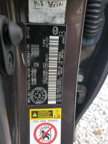 Photo 11 VIN: JTHKD5BH1C2079571 - LEXUS CT 200 