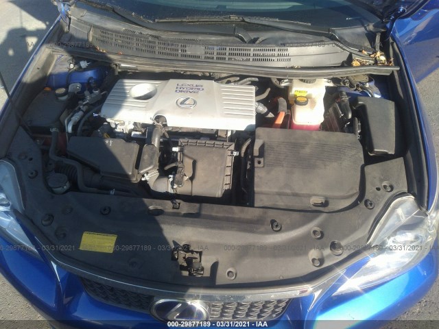 Photo 9 VIN: JTHKD5BH1C2109233 - LEXUS CT 200H 