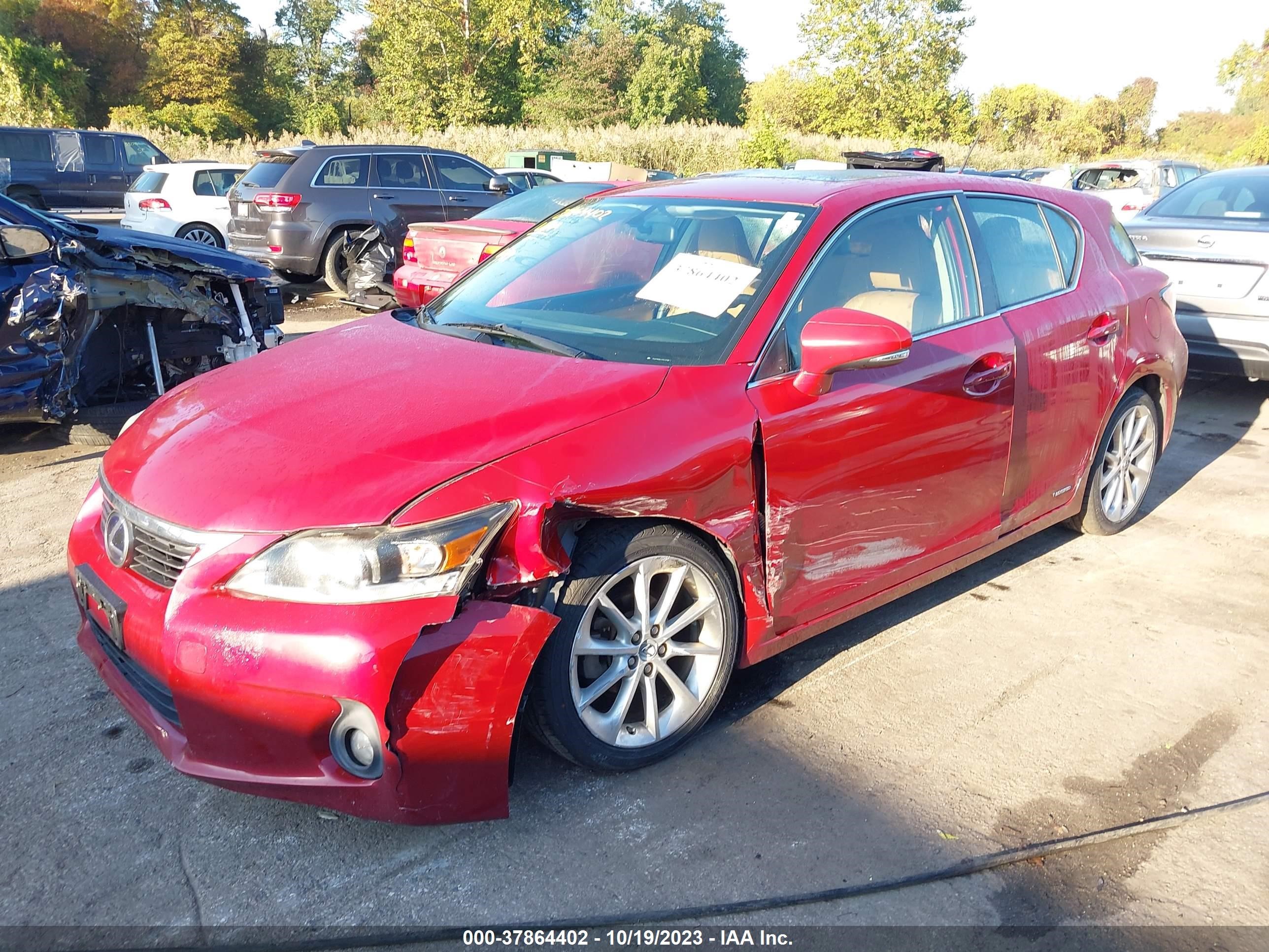 Photo 1 VIN: JTHKD5BH1D2152911 - LEXUS CT 