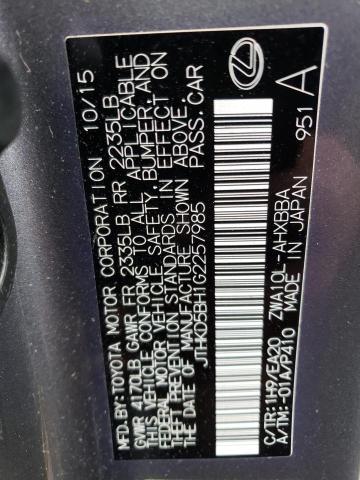 Photo 11 VIN: JTHKD5BH1G2257985 - LEXUS CT 200 