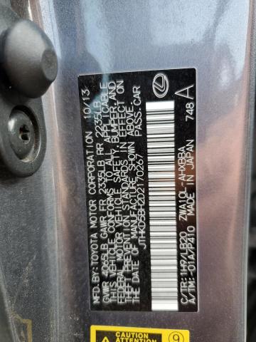 Photo 9 VIN: JTHKD5BH2D2170267 - LEXUS CT 200 