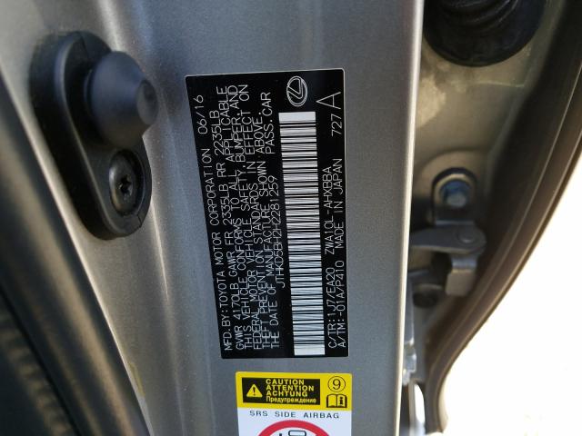 Photo 9 VIN: JTHKD5BH2H2281259 - LEXUS CT 200 