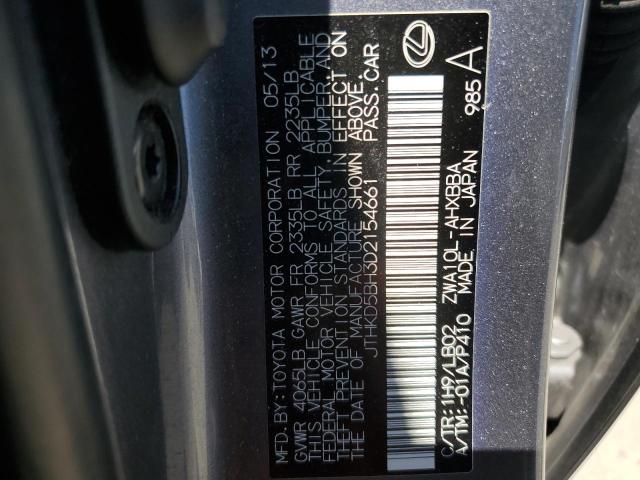 Photo 11 VIN: JTHKD5BH3D2154661 - LEXUS CT 200 