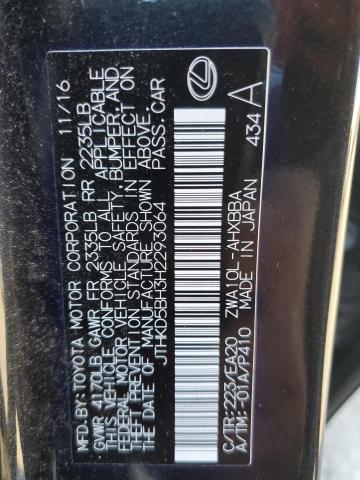 Photo 11 VIN: JTHKD5BH3H2293064 - LEXUS CT 200 