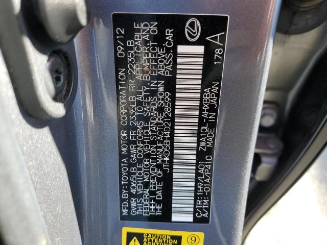 Photo 11 VIN: JTHKD5BH4D2128599 - LEXUS CT 200 