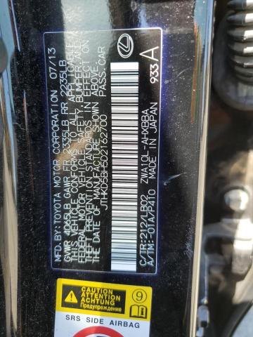 Photo 11 VIN: JTHKD5BH5D2162700 - LEXUS CT 200 