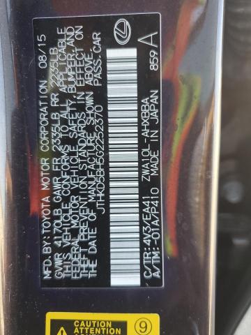 Photo 12 VIN: JTHKD5BH5G2252370 - LEXUS CT 200 