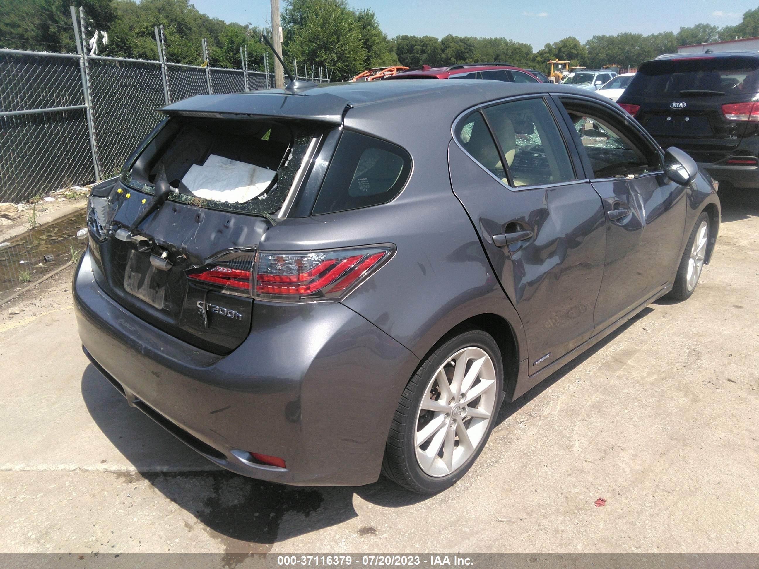 Photo 3 VIN: JTHKD5BH6C2081607 - LEXUS CT 