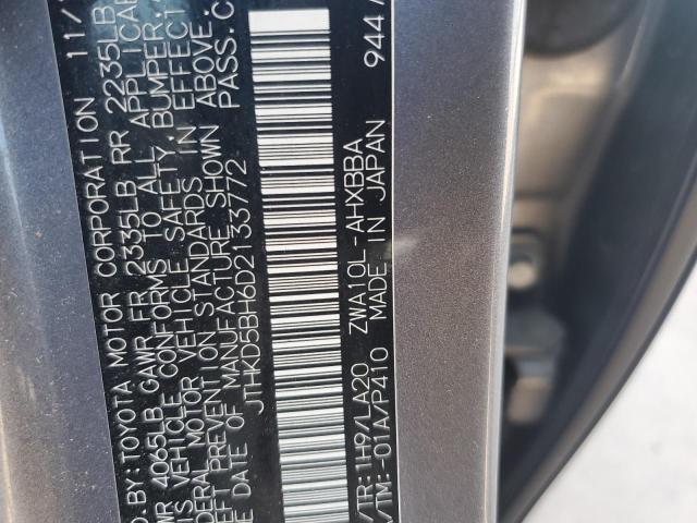 Photo 12 VIN: JTHKD5BH6D2133772 - LEXUS CT 200 