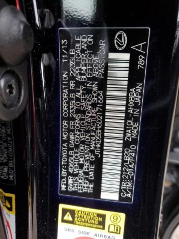 Photo 11 VIN: JTHKD5BH6D2171664 - LEXUS CT 200 