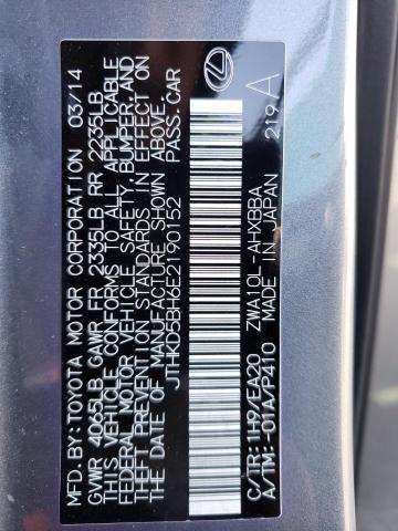 Photo 11 VIN: JTHKD5BH6E2190152 - LEXUS CT 200 