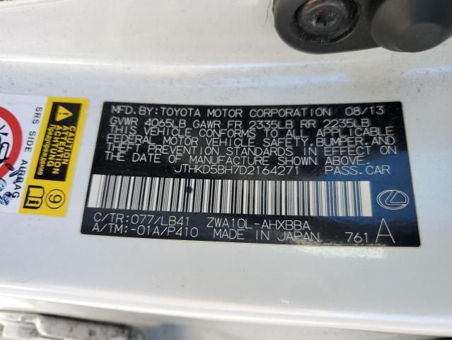 Photo 12 VIN: JTHKD5BH7D2164271 - LEXUS CT 200 