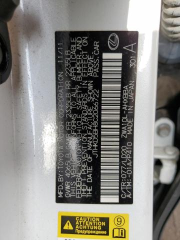 Photo 11 VIN: JTHKD5BH8C2066722 - LEXUS CT 200 