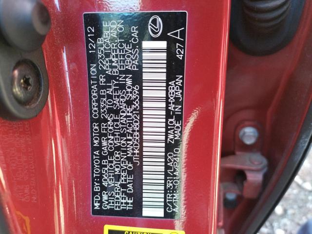 Photo 12 VIN: JTHKD5BH8D2136396 - LEXUS CT 200H 