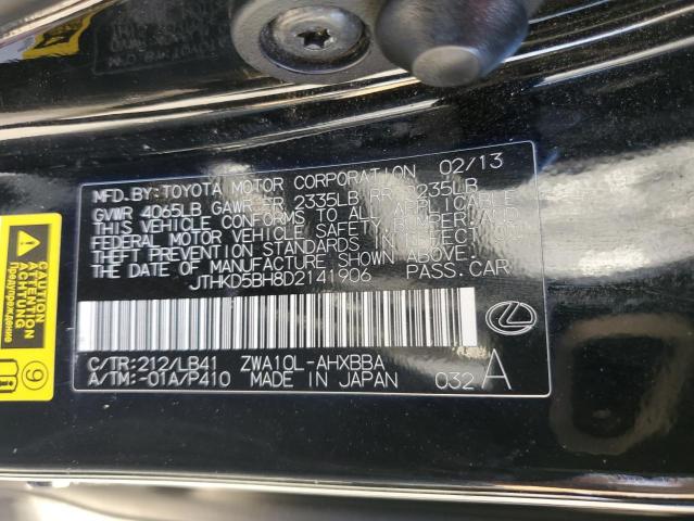 Photo 11 VIN: JTHKD5BH8D2141906 - LEXUS CT 200 