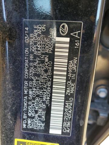 Photo 11 VIN: JTHKD5BH8E2189410 - LEXUS CT 200 