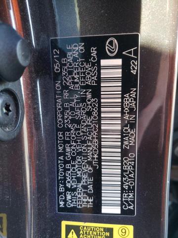 Photo 11 VIN: JTHKD5BH9C2108623 - LEXUS CT 200 