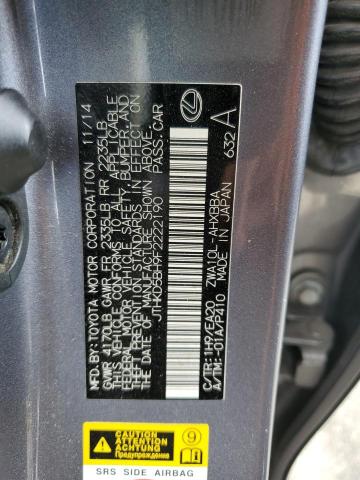 Photo 11 VIN: JTHKD5BH9F2222190 - LEXUS CT 200 