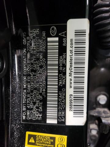 Photo 9 VIN: JTHKD5BH9F2236929 - LEXUS CT 200 