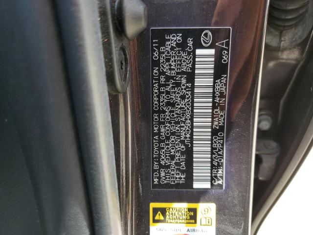 Photo 11 VIN: JTHKD5BHXB2033414 - LEXUS CT 200 