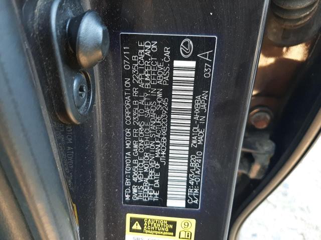 Photo 12 VIN: JTHKD5BHXB2039245 - LEXUS CT 200 