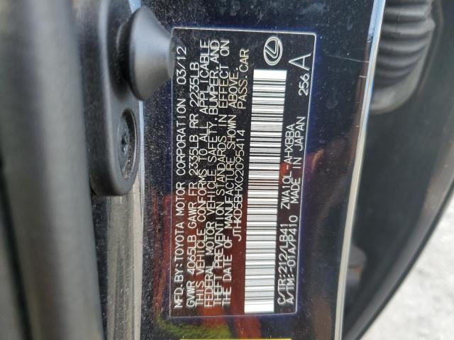 Photo 11 VIN: JTHKD5BHXC2095414 - LEXUS CT 200 