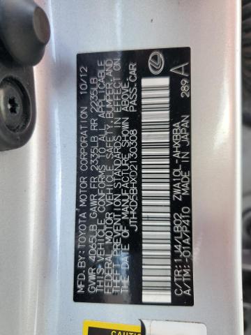 Photo 11 VIN: JTHKD5BHXD2130308 - LEXUS CT 200 