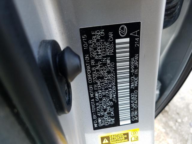 Photo 9 VIN: JTHKD5BHXG2257970 - LEXUS CT 200 