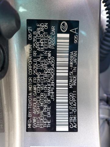 Photo 13 VIN: JTHP9JBH7M2054059 - LEXUS UX 250H 