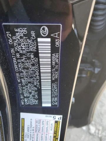 Photo 12 VIN: JTHP9JBH8M2050182 - LEXUS UX 250H 