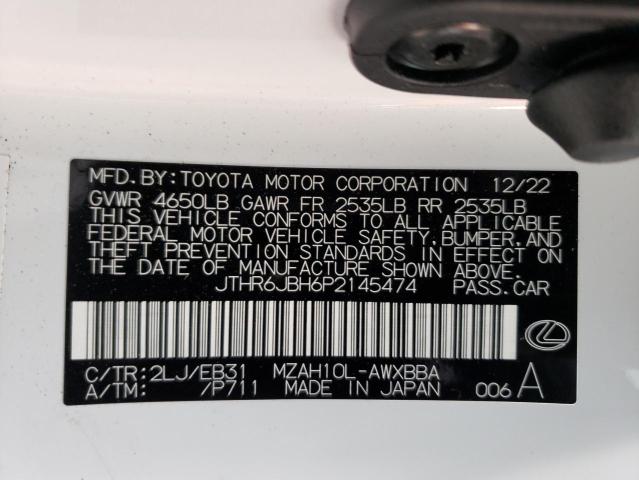 Photo 11 VIN: JTHR6JBH6P2145474 - LEXUS UX 250H PR 