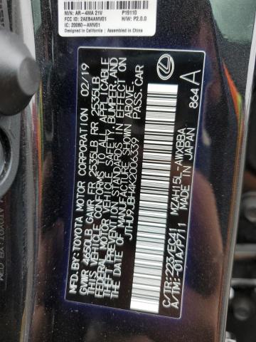 Photo 12 VIN: JTHU9JBH4K2006339 - LEXUS UX 250H 