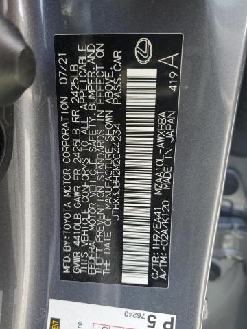 Photo 12 VIN: JTHX3JBH2M2044234 - LEXUS UX 200 