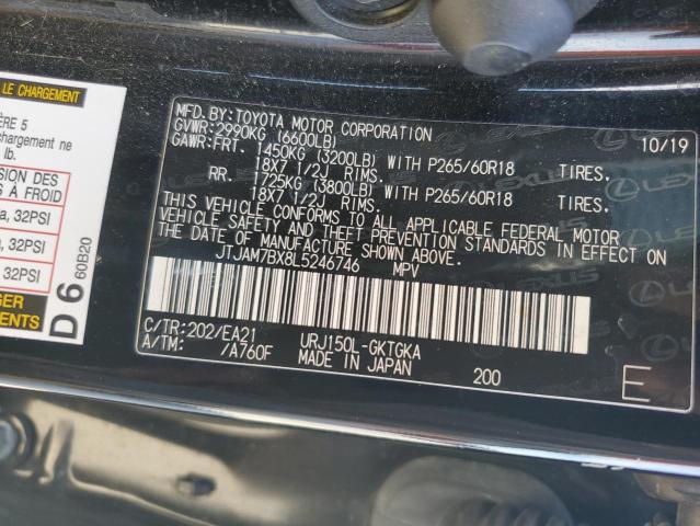 Photo 12 VIN: JTJAM7BX8L5246746 - LEXUS GX 460 PRE 